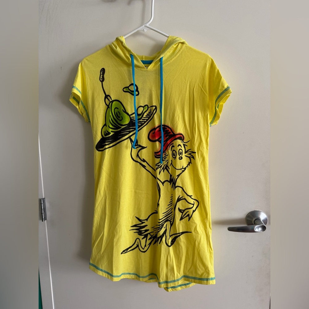 Dr. Seuss Yellow Beach Coverup - Green Eggs and Ham